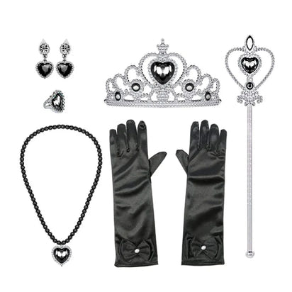 Halloween Costume for Kids Halloween Fantasy Vampire Costume Girls Long Tutu Dress Kids Carnival Outfit Gothic Feather Clothes