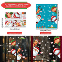 Christmas Window Stickers Merry Christmas Decorations for Home 2025 Christmas Wall Sticker Kids Room New Year Decoration 2026